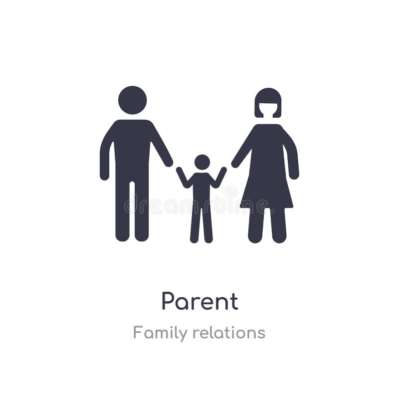 Parent icon. isolated parent icon vector illustration from family relations collection. editable sing symbol can be use for web stock illustration