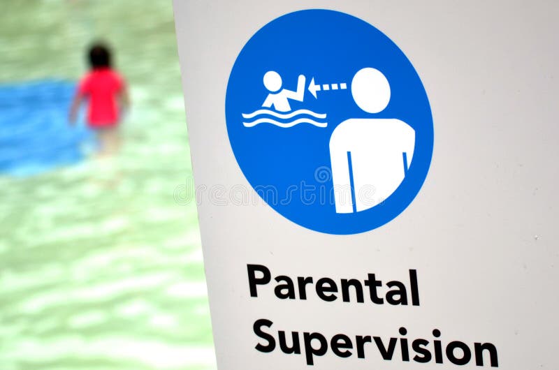 Parental supervision in swimming pool