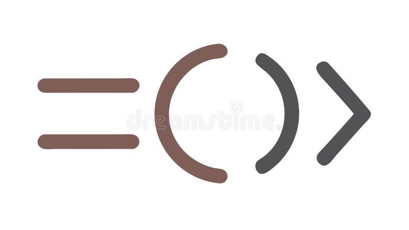 Parentheses and Brackets Math Symbol Outline, vector design Generative AI royalty free illustration