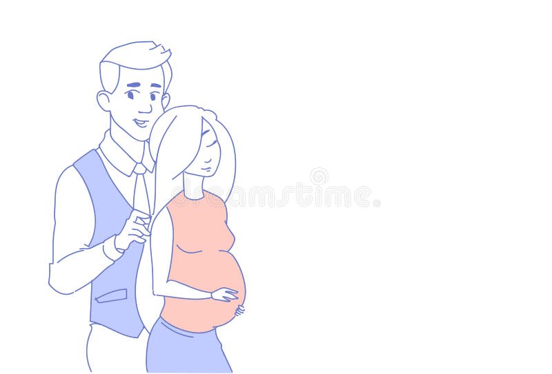 Sketch Pregnant Couple Stock Illustrations – 207 Sketch Pregnant Couple  Stock Illustrations, Vectors & Clipart - Dreamstime