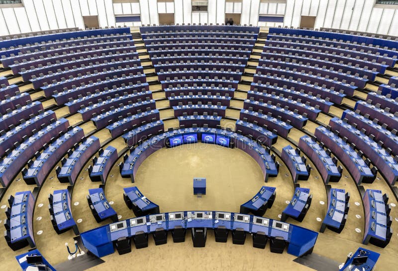 Parere Generale Sull'emiciclo Del Parlamento Europeo A Strasburgo ...