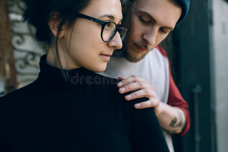 Pares bonitos novos fotos de stock