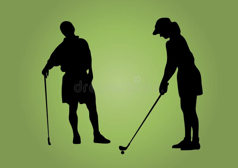 Pares del golf libre illustration Pares del golf libre illustration