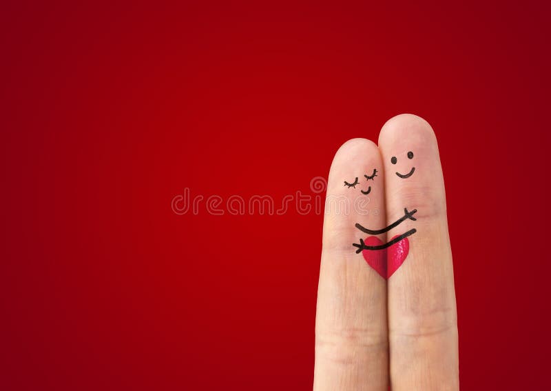 Pares felizes de Ð no amor fotografia de stock
