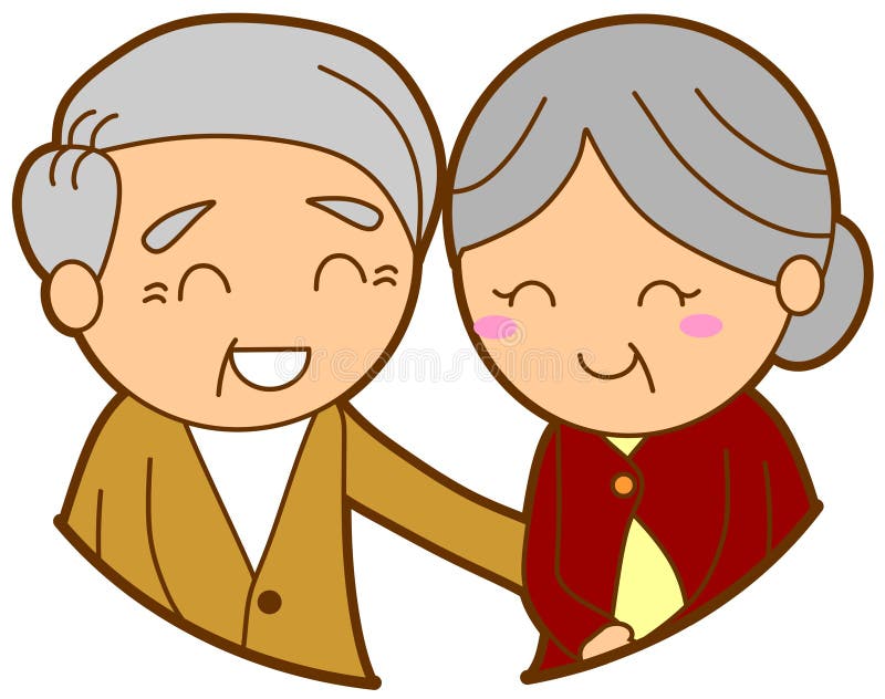 Pares mayores stock de ilustración