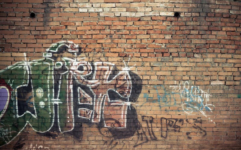 Parete dei graffiti fotografia stock libera da diritti Parete dei graffiti fotografia stock libera da diritti