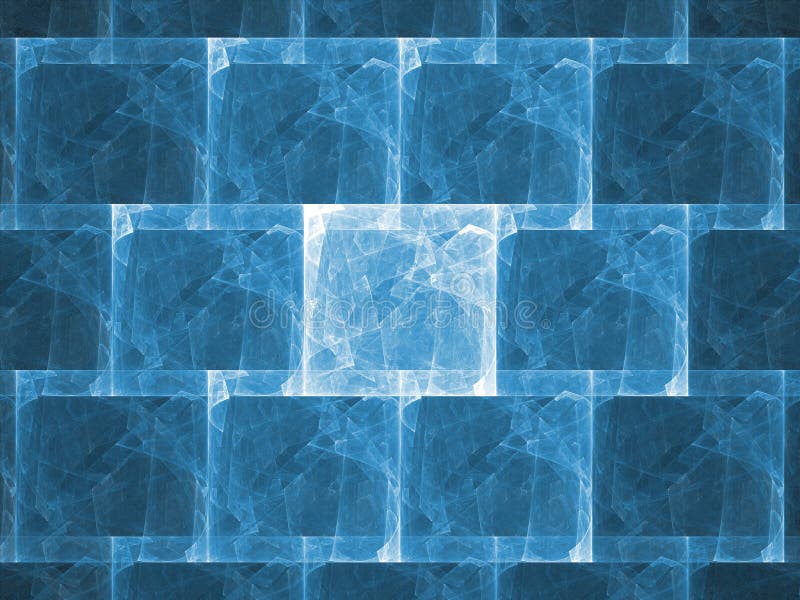 Fractal rendering resembling an ice or block wall. Fractal rendering resembling an ice or block wall