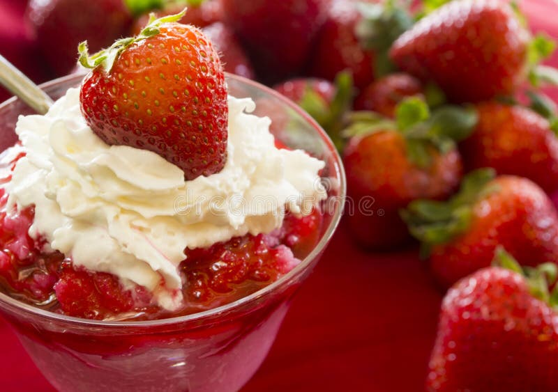 Parfait de fraise image stock Parfait de fraise image stock