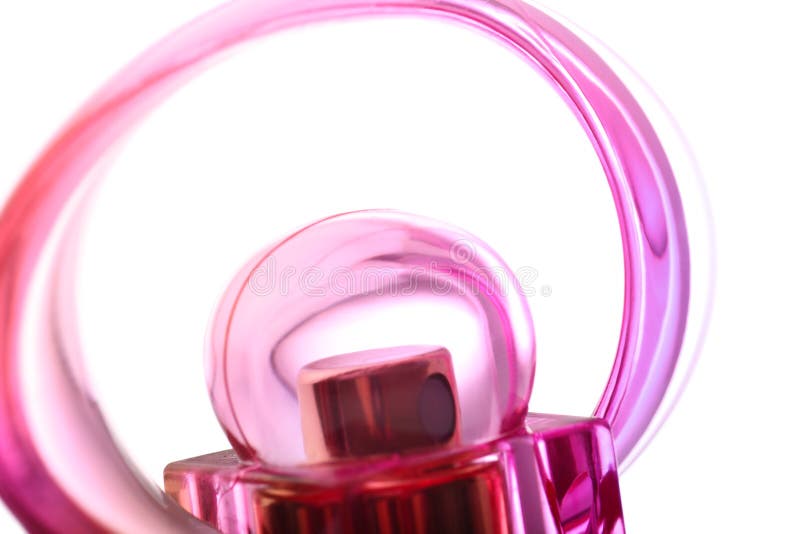 parfum femelle de flacon de groupe proche rouge-rose images libres de droits parfum femelle de flacon de groupe proche rouge-rose images libres de droits