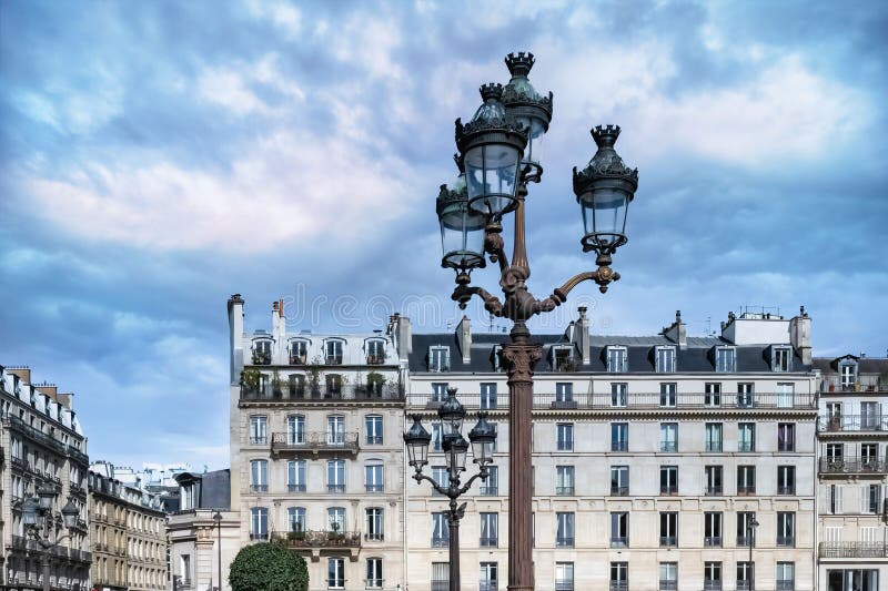 Paris, ancient buildings stock image. Image of facade - 272953129