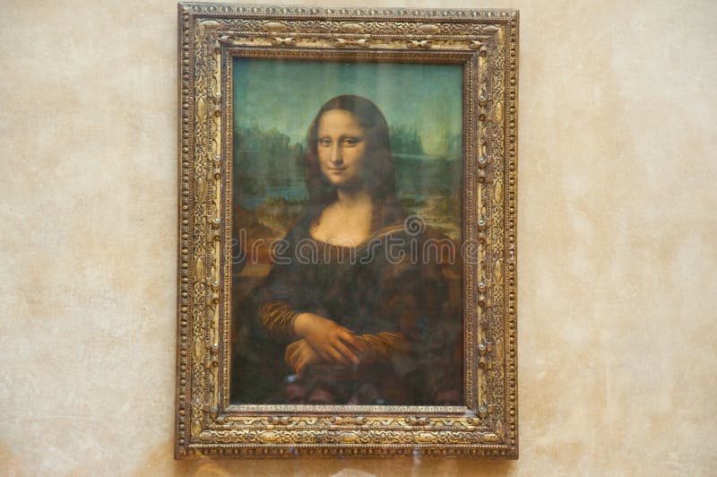 PARIS - 16. AUGUST: Mona Lisa durch den italienischen Künstler Leonardo da Vinci am Louvre-Museum, am 16. August 2009 in Paris, Fr stockfotografie PARIS - 16. AUGUST: Mona Lisa durch den italienischen Künstler Leonardo da Vinci am Louvre-Museum, am 16. August 2009 in Paris, Fr stockfotografie