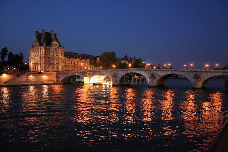 Paris bridge stock image. Image of mouche, classic, france - 4924007
