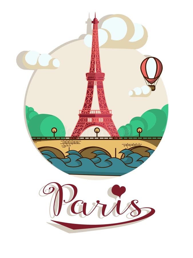 Paris-Broschüre vektor abbildung Paris-Broschüre vektor abbildung