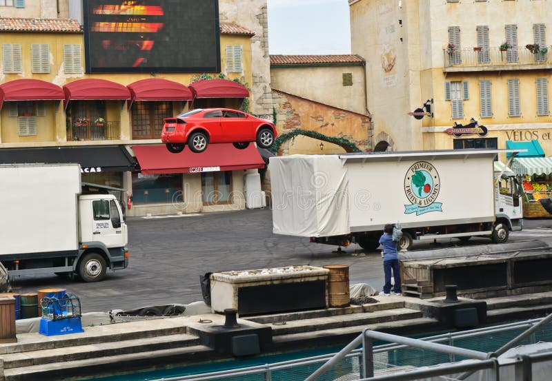 Paris Disney Studios, Stunt Car Jump Editorial Image Image of