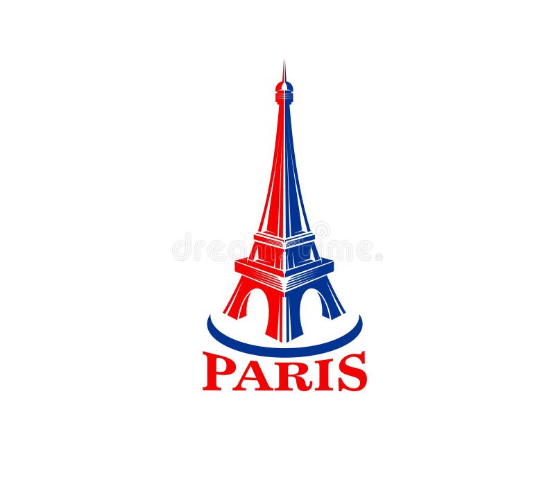 Eiffel Tower in Paris, France Stock Vector - Illustration of french ...