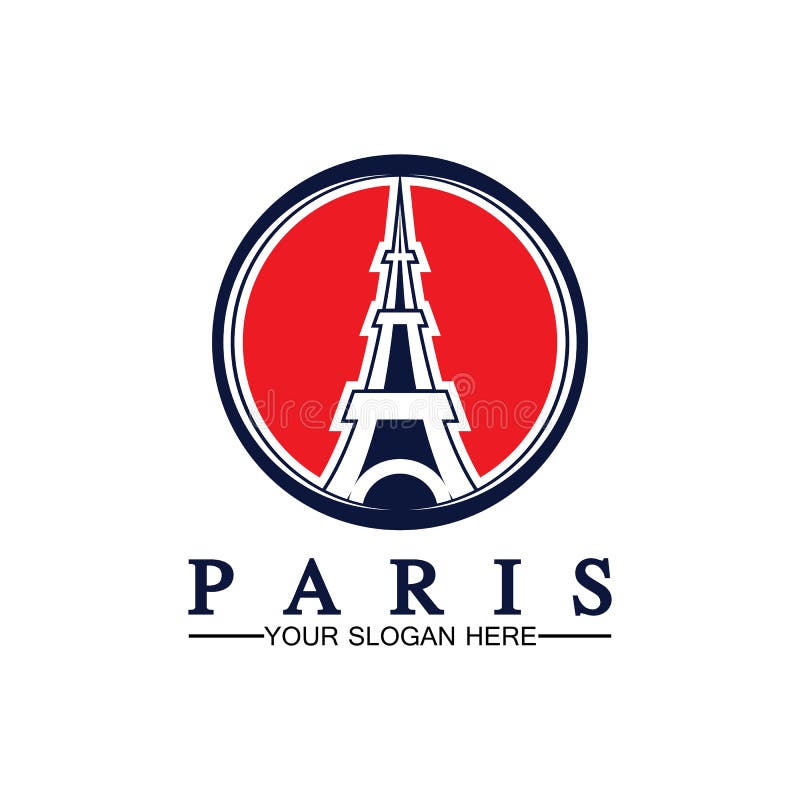 Paris and Eiffel Tower Logo Vector Icon Illustrator Design Template ...