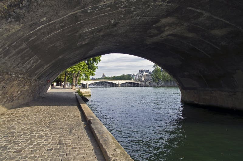 Paris. Embankment of the river Seine.