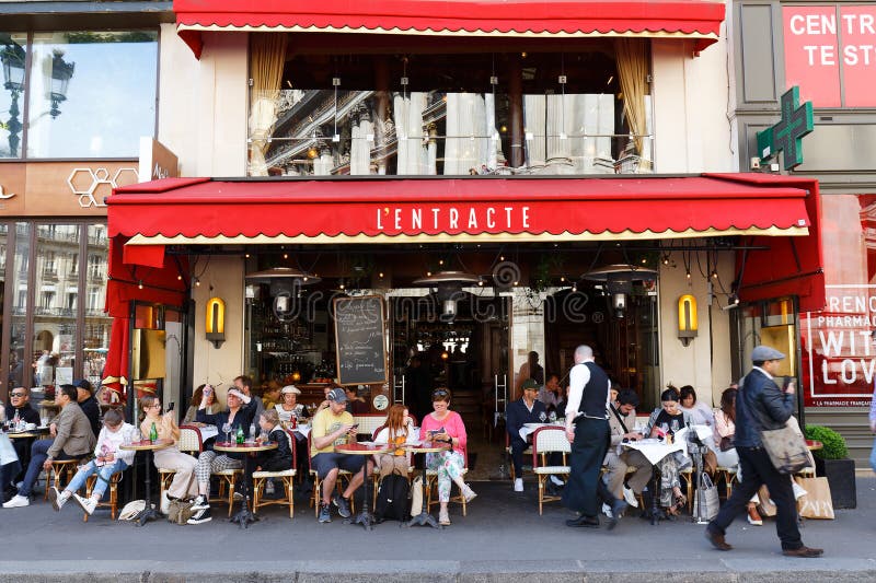 L`Entracte Opera Cafe is Trditional French Cafe Located Across the ...