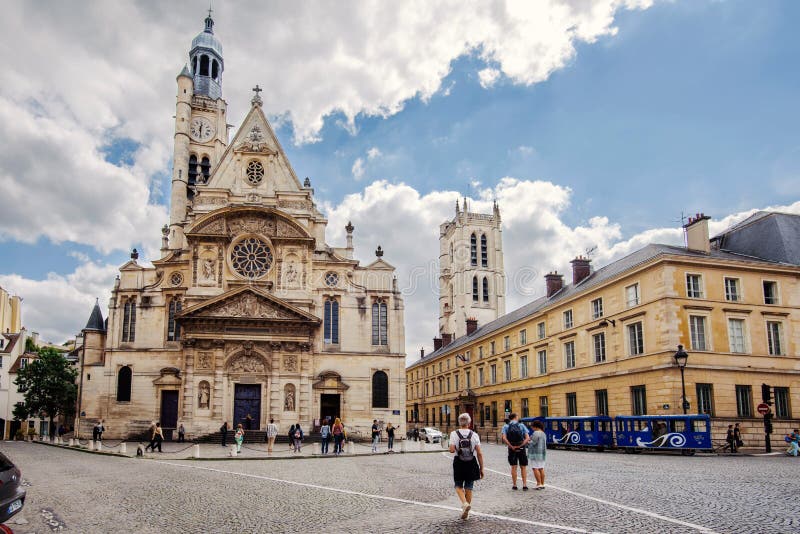 Saint Etienne du Mont Church View stock photos Saint Etienne du Mont Church View stock photos
