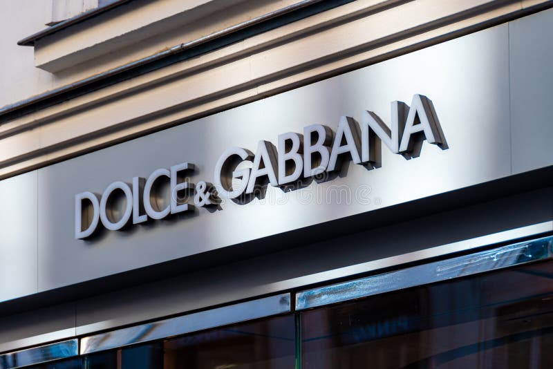 Sign of a Dolce and Gabbana Store, an Italian Brand Specializing in ...