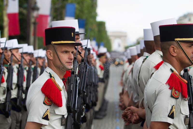 Paris. France. July 14, 2012. the Ranks of the Foreign Legionaries ...