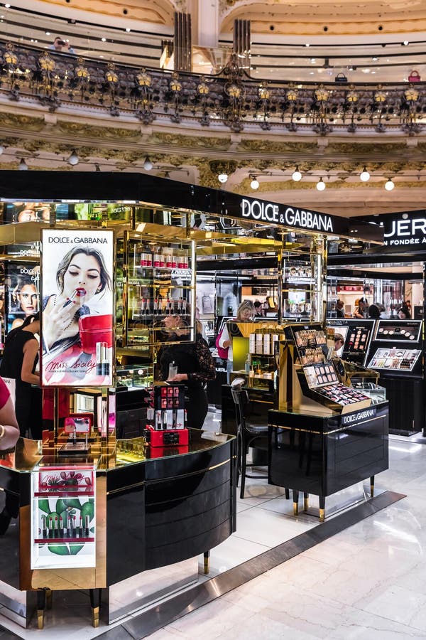 Dolce & Gabbana Shop in the Galeries Lafayette. Paris, France Editorial  Photo - Image of lipstick, lafayette: 119397641