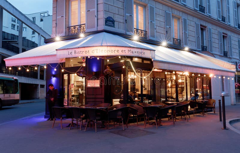 The Traditional French Bistro Eleonore Et Maxence Located in the 7th  District of Paris, France. Editorial Photography - Image of culture,  indoor: 163677477