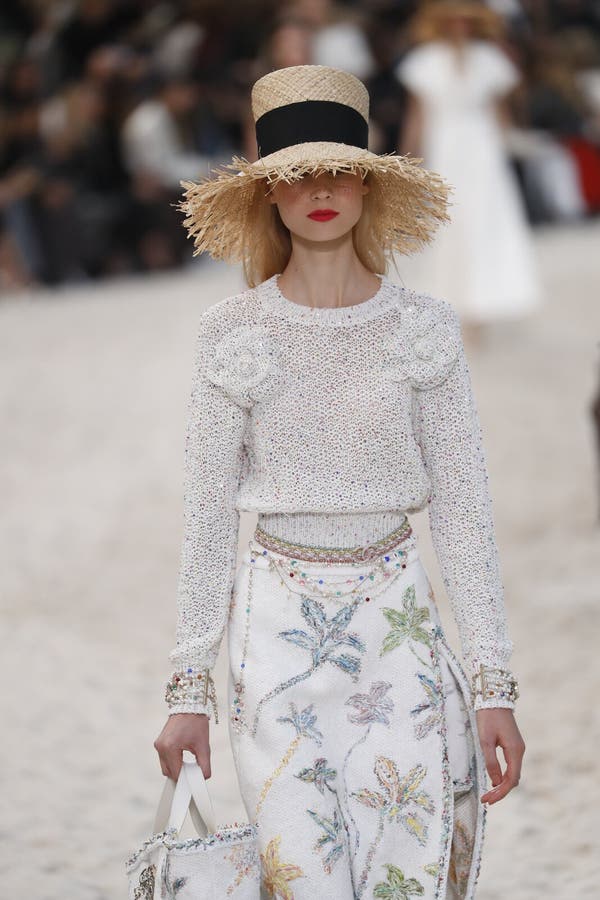 A Model Walks the Runway during the Chanel Show As Part of the Paris ...