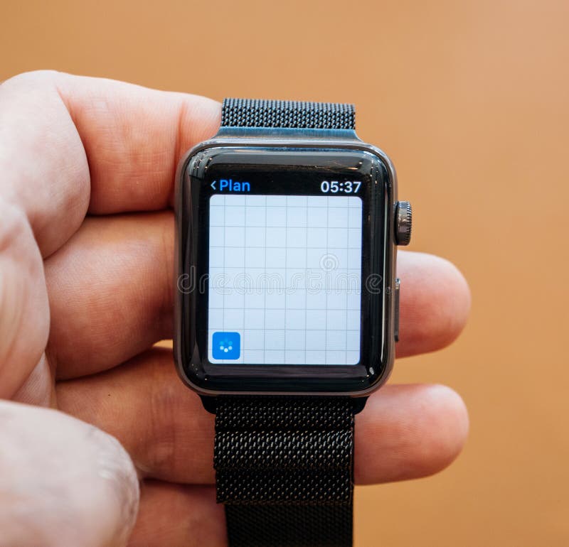 New Apple Watch Series 3 apple maps location app royalty free stock image New Apple Watch Series 3 apple maps location app royalty free stock image