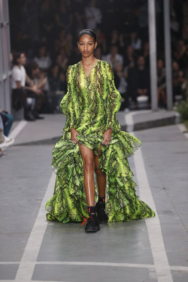 Naomi Chin Wing Walks the Runway during the Off-White Show As Part of ...