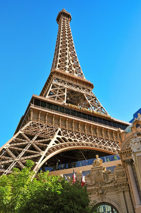 Eiffel Tower Of Paris Hotel In Las Vegas Illuminated At Night In Las Vegas,  Nevada Stock Photo, Picture and Royalty Free Image. Image 65907822.