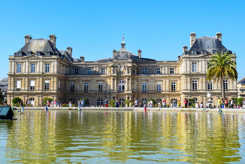 Paris Luxembourg Palace and Gardens in Summer