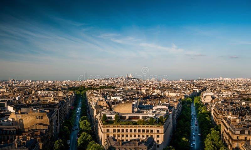Paris panorama royaltyfri bild Paris panorama royaltyfri bild