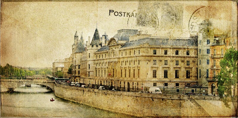 Paris - rétro carte photo libre de droits Paris - rétro carte photo libre de droits