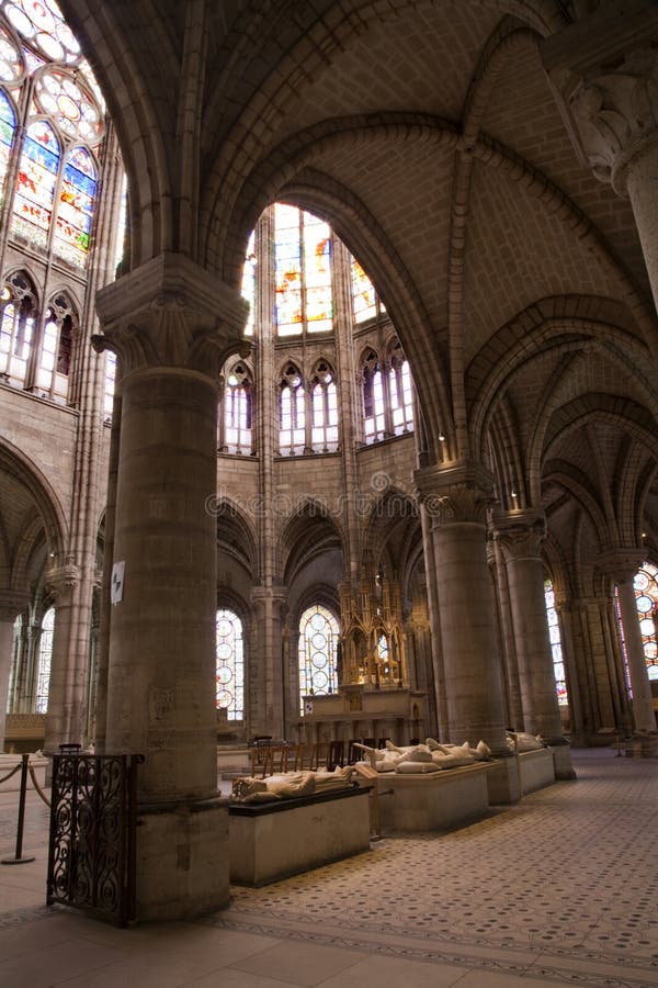 Paris Saint Denis Gothic Church Stock Photo Image of ship