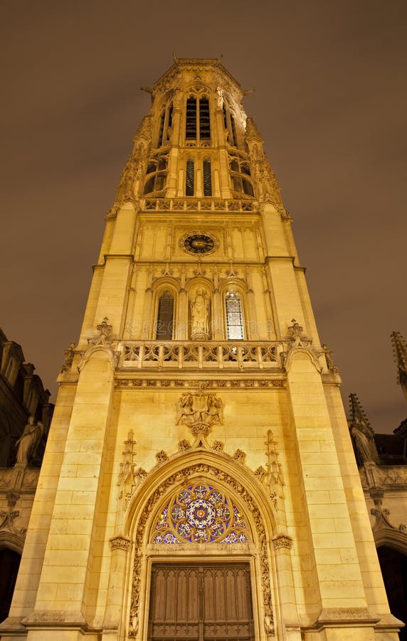Paris Saint Germainl Auxerrois Church Stock Image Image of