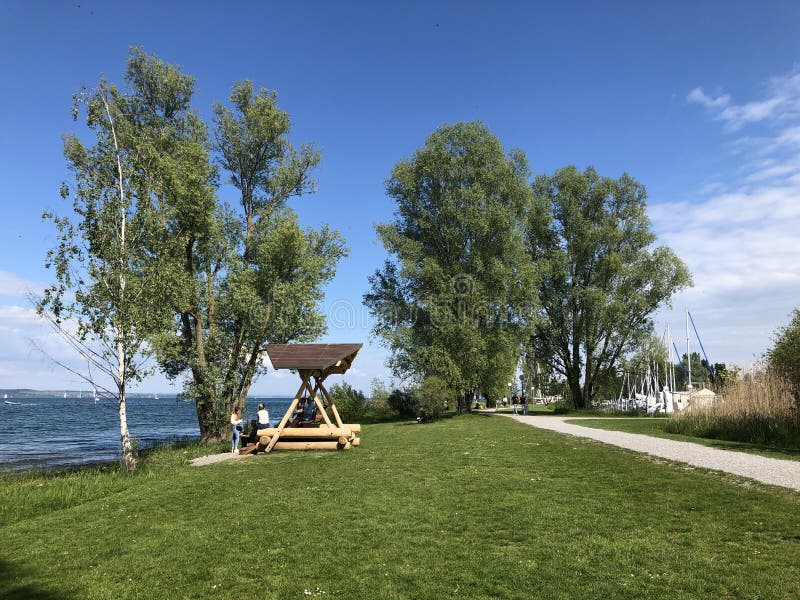 Park and Arboretum Seeburgpark in Kreuzlingen, Switzerland Stock Image ...