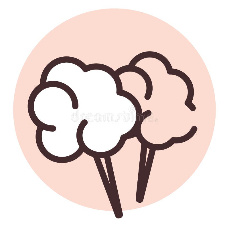 Park cotton candy , icon stock vector. Illustration of delicious