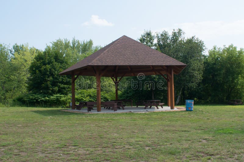 Park Gazebo stock photo. Image of shingles, picnic, wood 97764512