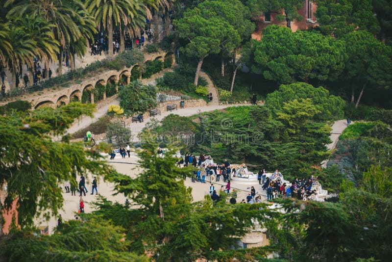 Park Guel in Barcelona, Spain royalty free stock image Park Guel in Barcelona, Spain royalty free stock image