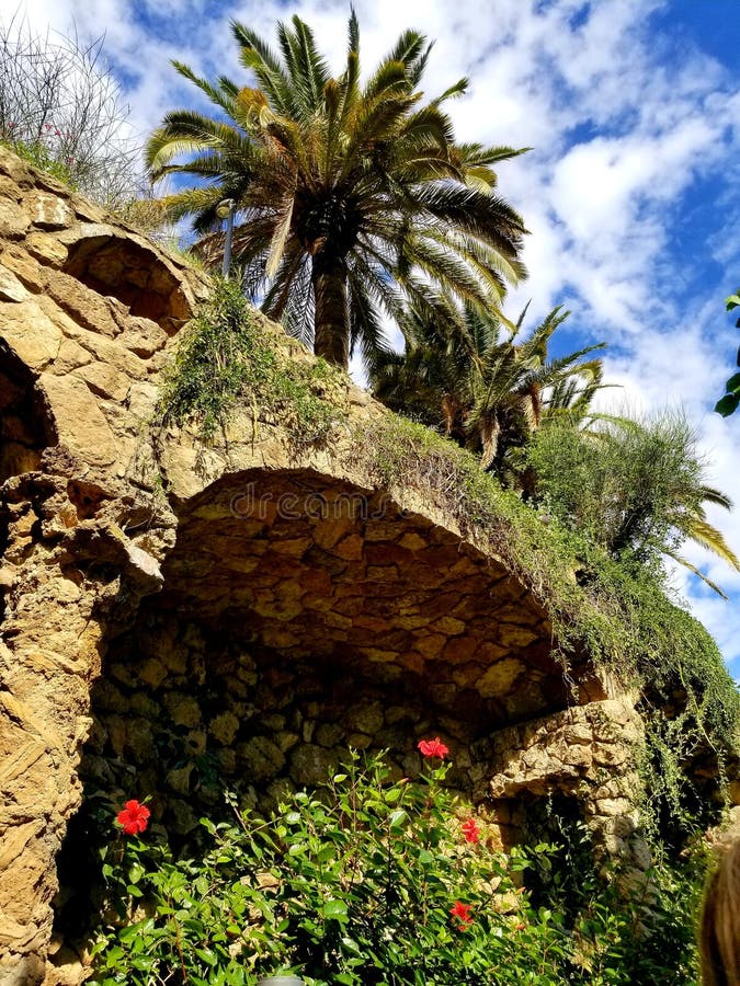 Park Guell Barcelona - overweldigende meningen! royalty-vrije stock fotografie Park Guell Barcelona - overweldigende meningen! royalty-vrije stock fotografie