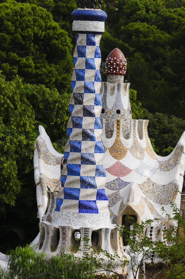 Park Guell in Barcelona, Spain