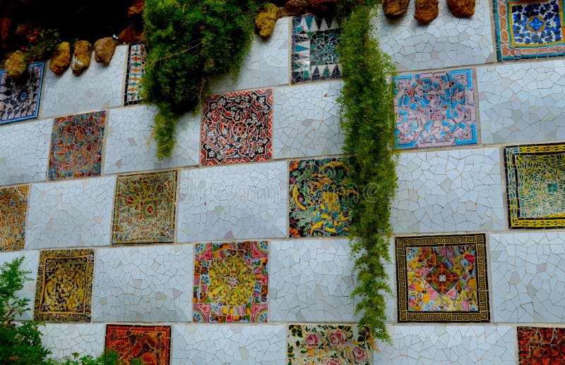 Park Guell in Barcelona, Spain stock photos Park Guell in Barcelona, Spain stock photos