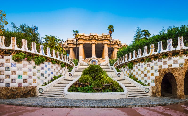 Park Guell in Barcelona, Spain