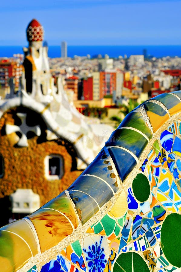 Park Guell in Barcelona, Spain Stock Photo - Image of building, european:  38329126