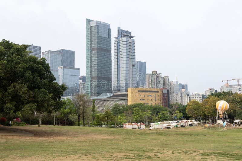 Park Lianhuashan w Shenzhen obrazy stock