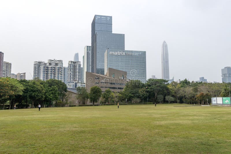 Park Lianhuashan w Shenzhen obrazy stock