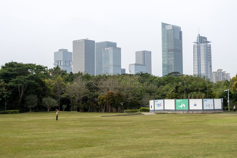 Park Lianhuashan w Shenzhen obraz stock