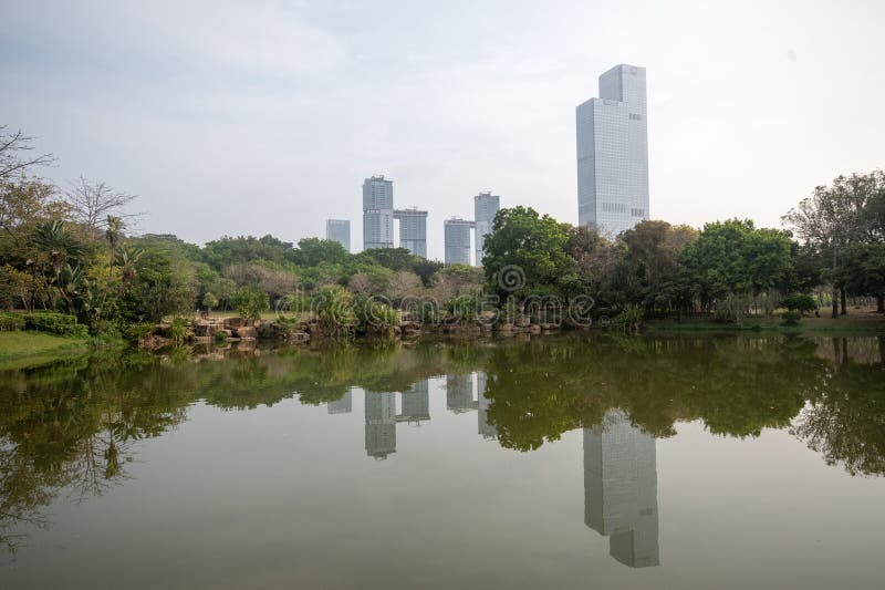 Park Lianhuashan w Shenzhen fotografia stock