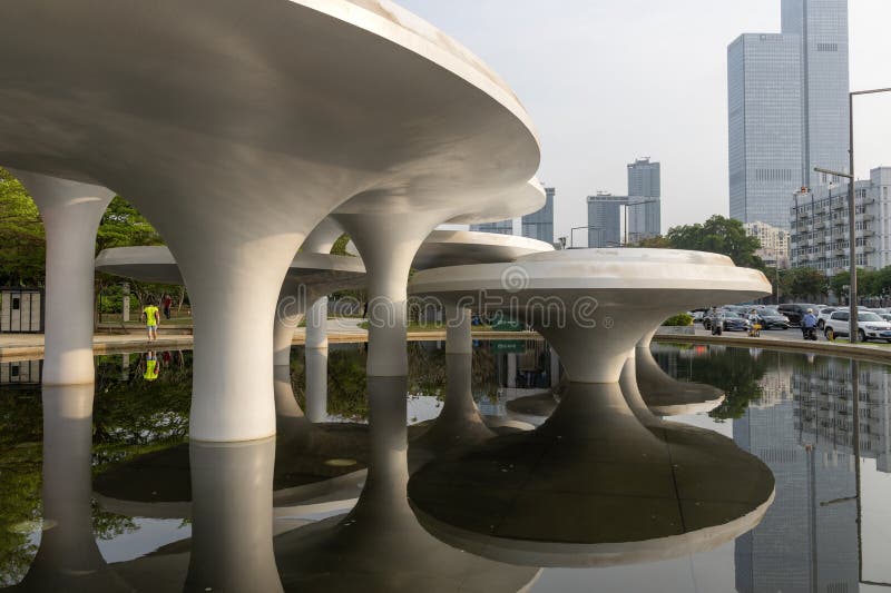 Park Lianhuashan w Shenzhen obrazy royalty free
